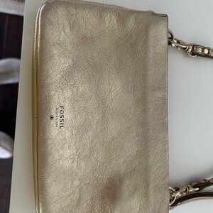 Fossil Metallic Gold Clutch